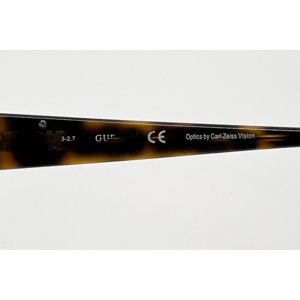 Guess Eyeglasses Women Brown Tortoise GU7265 E13 Rhinestone Logo 56-17-135